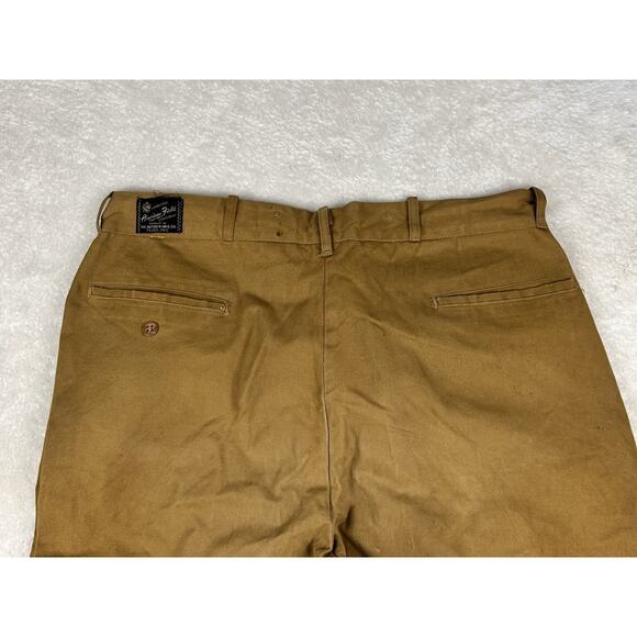 Vintage American Field 1950s Canvas Hunting Sport Pants Size 36x29 Talon Zipper - Picture 7 of 8
